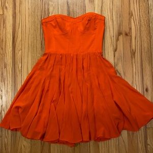 Rebecca Taylor orange mini dress